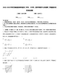 2022-2023学年甘肃省张掖市临泽二中学、三中学、四中学数学七年级第二学期期末综合测试试题含答案