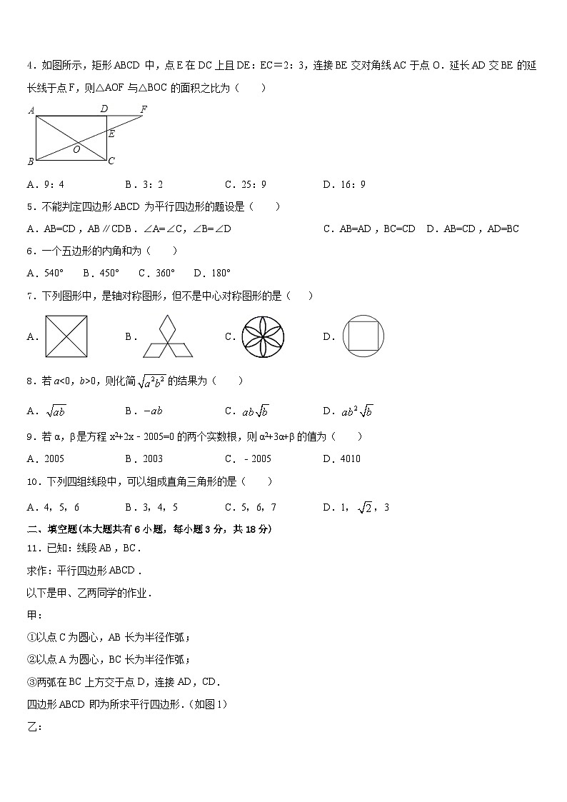 2022-2023学年湖南省长沙市麓山国际实验学校数学七年级第二学期期末达标检测试题含答案02