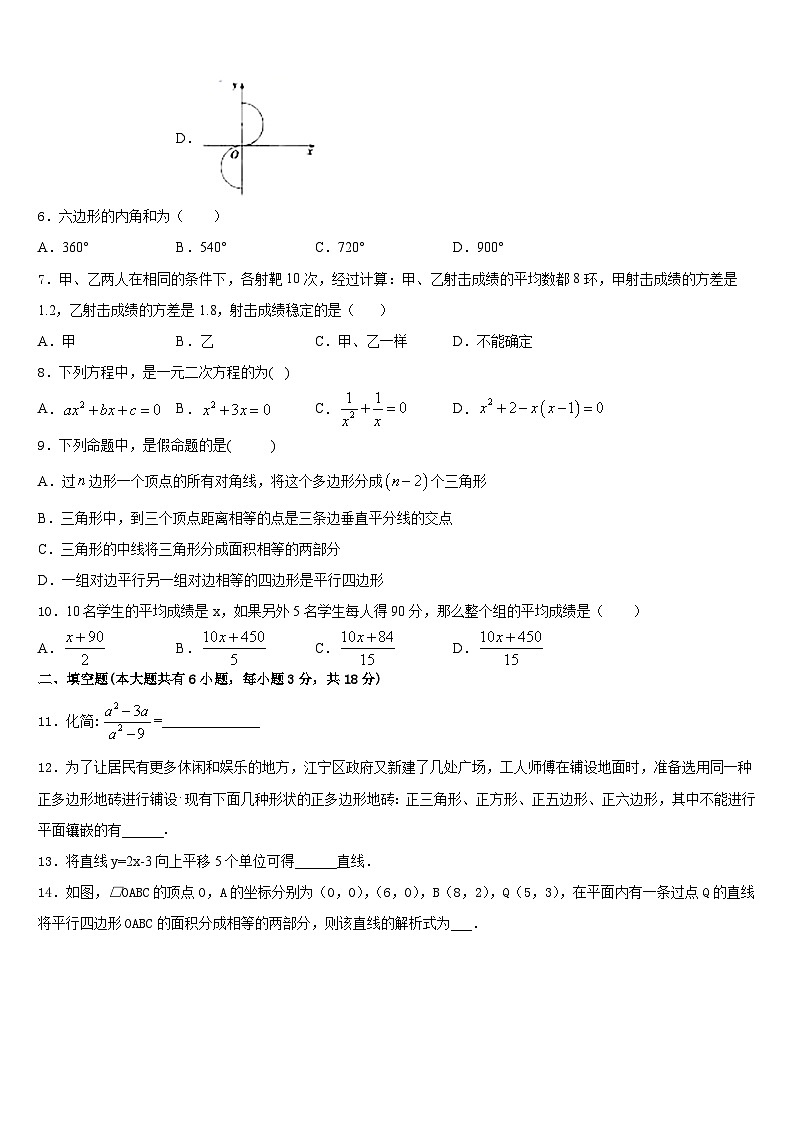 2022-2023学年湖南省长沙市雨花区雅礼教育集团七年级数学第二学期期末考试试题含答案02