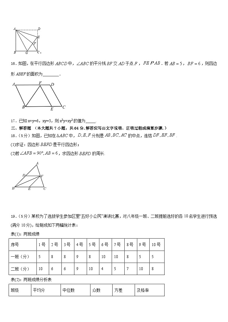 2022-2023学年白城市重点中学七年级数学第二学期期末达标检测模拟试题含答案03