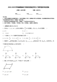 2022-2023学年福建省厦门市海沧区鳌冠学校七下数学期末考试试题含答案