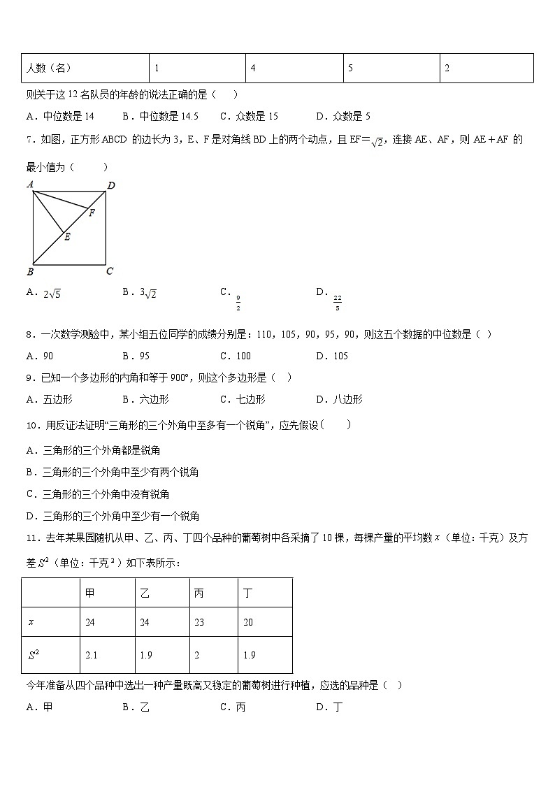 2022-2023学年福建省仙游县数学七下期末统考模拟试题含答案第2页