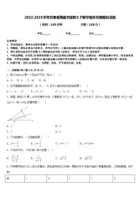 2022-2023学年甘肃省陇南市徽县七下数学期末经典模拟试题含答案