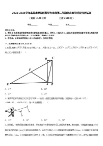 2022-2023学年盐城市亭湖区数学七年级第二学期期末教学质量检测试题含答案