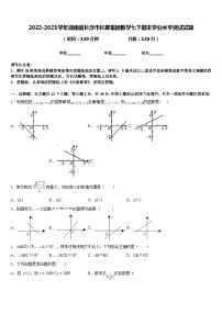 2022-2023学年湖南省长沙市长郡集团数学七下期末学业水平测试试题含答案