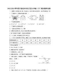 2022-2023学年四川省达州市达川区七年级（下）期末数学试卷（含解析）