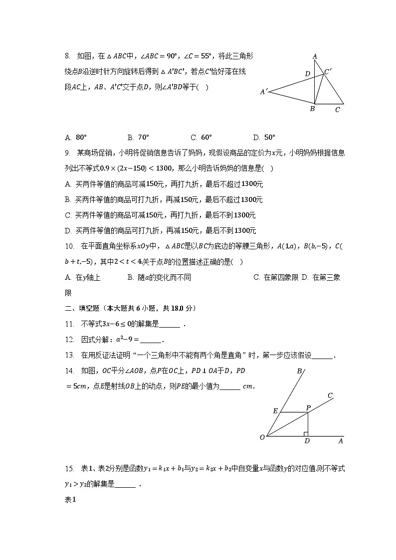 2022-2023学年福建省宁德市福鼎四中八年级（下）期中数学试卷（含解析）02