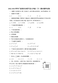 2022-2023学年广西贺州市昭平县七年级（下）期末数学试卷（含解析）