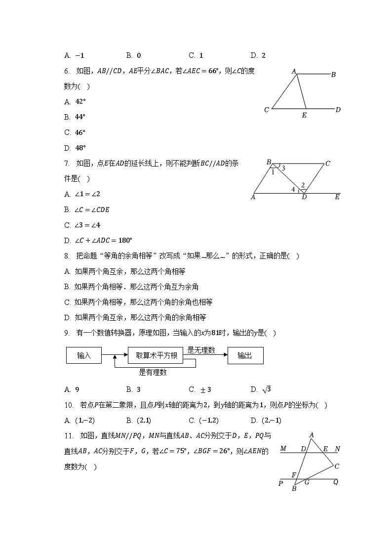 2022-2023学年贵州省黔西南州兴义市义龙蓝天学校七年级（下）期中数学试卷（含解析）02