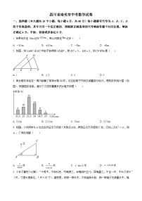 2023年四川省南充市中考数学真题