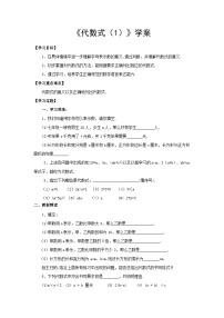初中数学北师大版七年级上册3.2 代数式优质第一课时学案设计