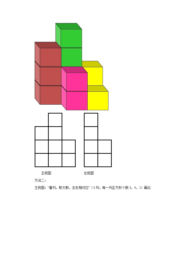 【同步教案】北师大版数学七年级上册--1.4.2从三个方向看物体的形状  教案02
