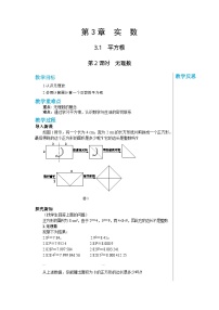 【同步教案】湘教版数学八年级上册--3.1.2无理数  教案