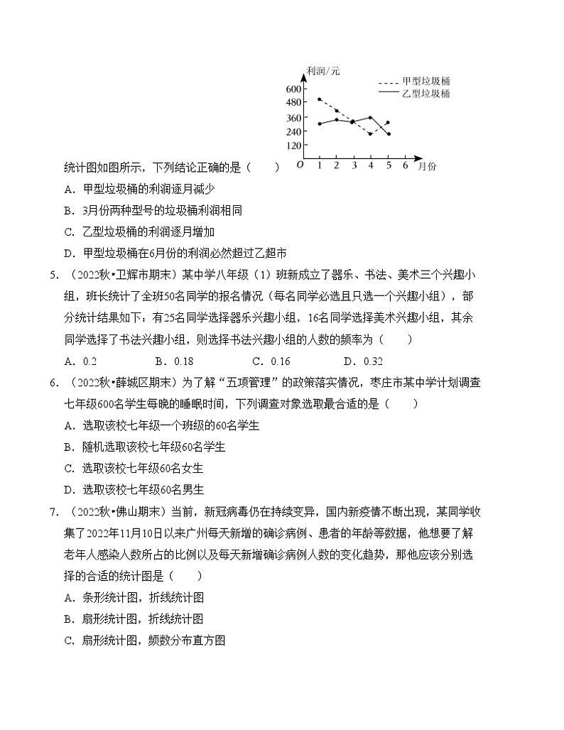 第6章 数据与统计图表 单元测试卷（B卷）（原卷版）第2页