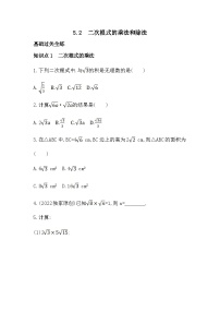 数学湘教版5.1 二次根式精品课时练习