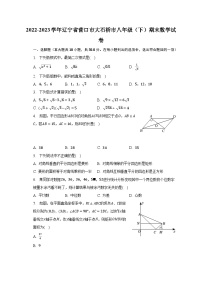 2022-2023学年辽宁省营口市大石桥市八年级（下）期末数学试卷（含解析）