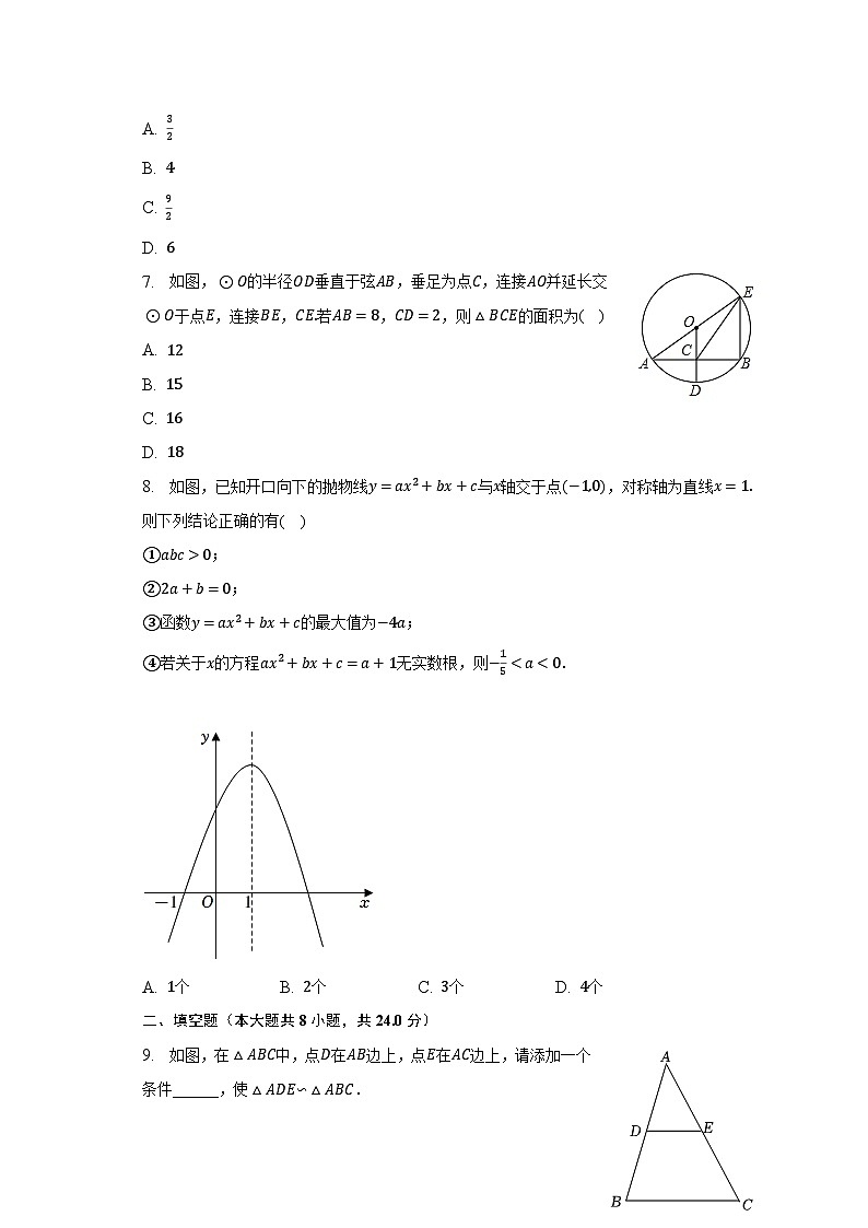 2022-2023学年辽宁省鞍山市岫岩县九年级（下）月考数学试卷（3月份）（含解析）第2页