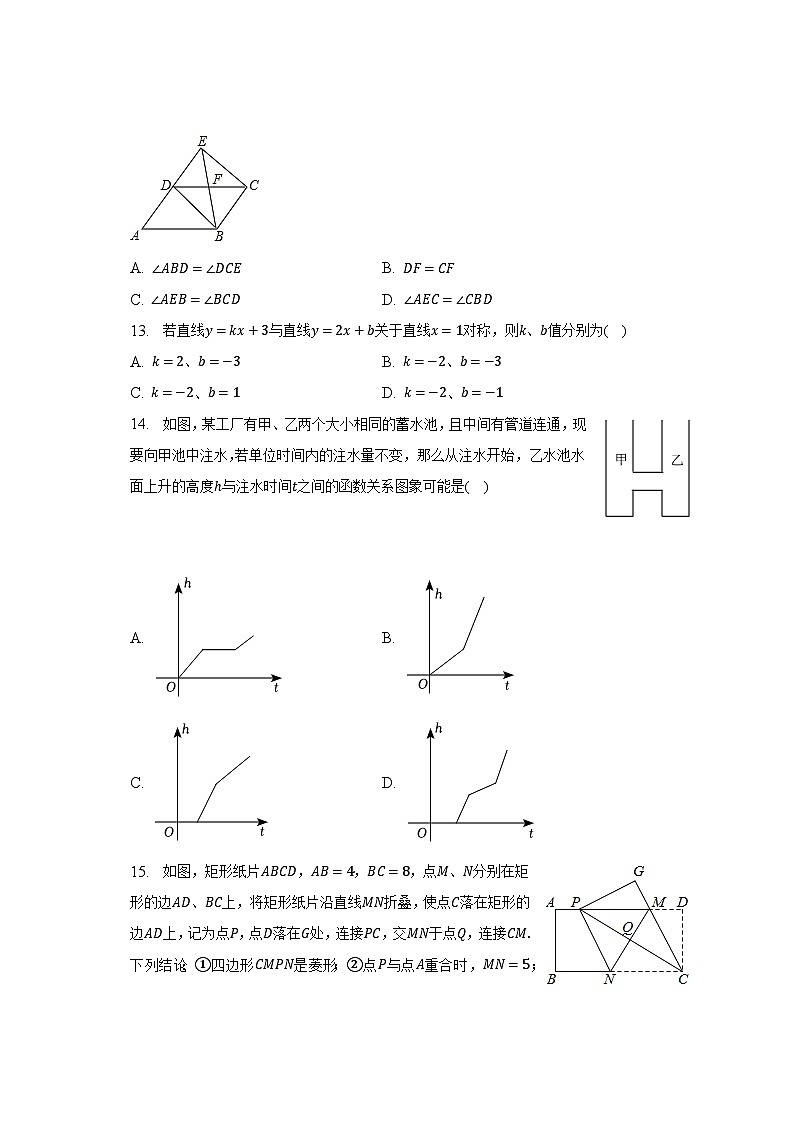 2022-2023学年湖南省益阳市大通湖管理区八年级（下）期末数学试卷（含解析）第3页