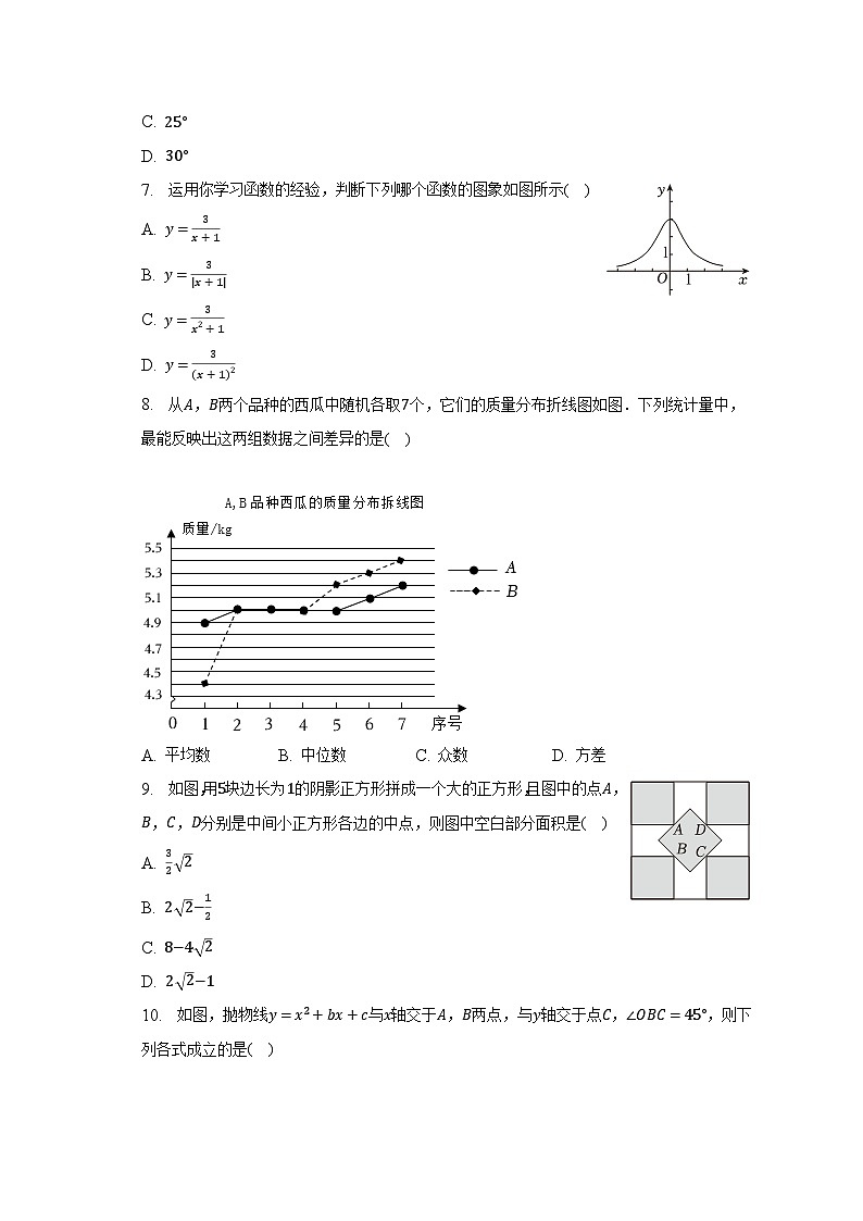 2023年浙江省湖州市长兴县中考数学二模试卷（含解析）第2页