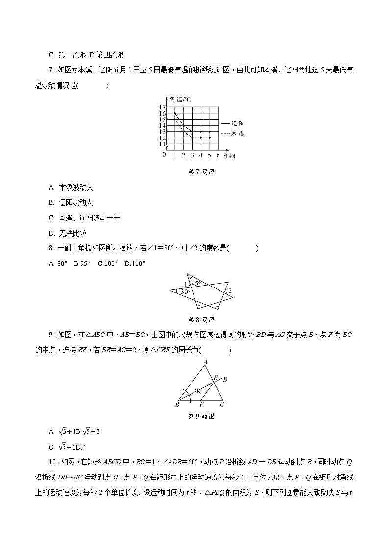 中考数学真题：2021年本溪辽阳葫芦岛市初中毕业生学业考试02