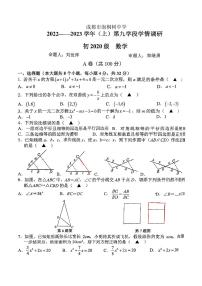 四川省成都市青羊区成都市泡桐树中学2022-2023学年九年级上学期期中数学试题