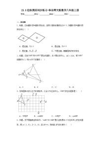 初中数学华师大版九年级上册23.5 位似图形同步达标检测题