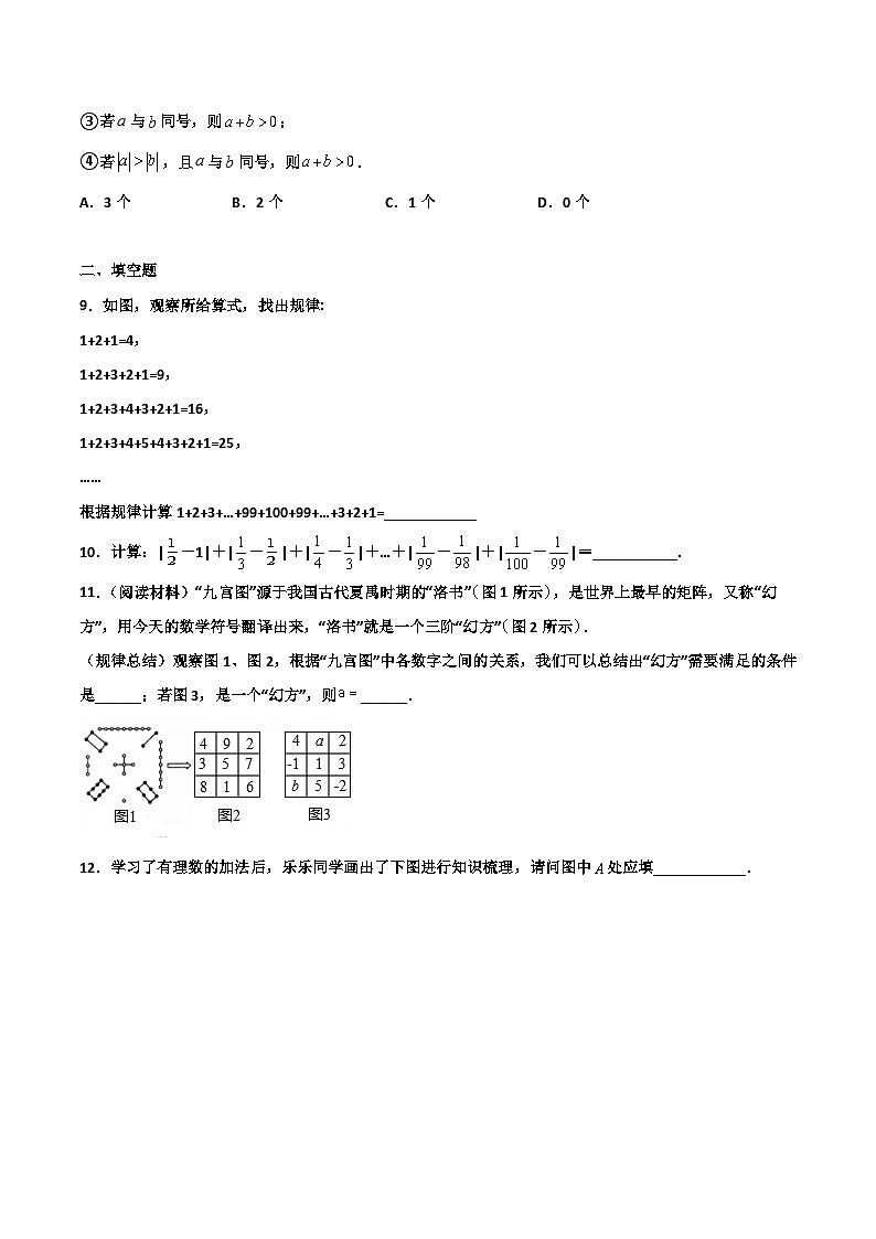 2.1 有理数的加法 提高卷（原卷版）02