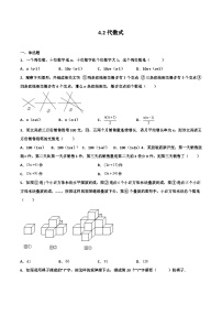 浙教版七年级上册4.2 代数式测试题