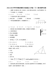 2022-2023学年河南省南阳市宛城区七年级（下）期末数学试卷（含解析）