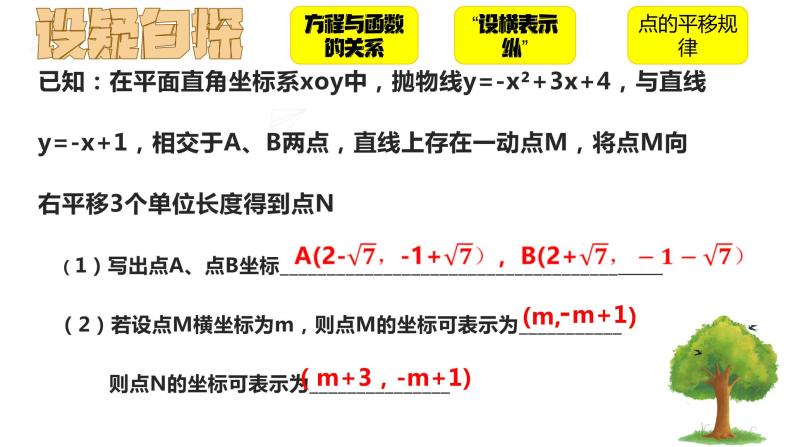 二次函数与线段的交点问题-中考数学一轮复习课件06