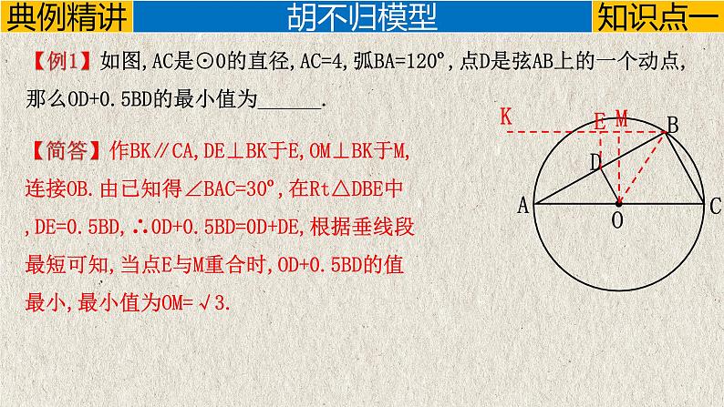 几何模型6.4 “胡不归”模型（直角三角形模型）-中考数学二轮复习必会几何模型剖析（全国通用）课件PPT08