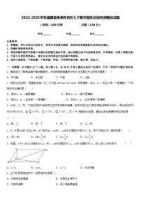 2022-2023学年福建省泉州市名校七下数学期末达标检测模拟试题含答案