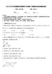 2022-2023学年福建省永春县数学七年级第二学期期末达标检测模拟试题含答案