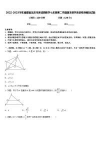 2022-2023学年福建省龙岩市连城县数学七年级第二学期期末教学质量检测模拟试题含答案