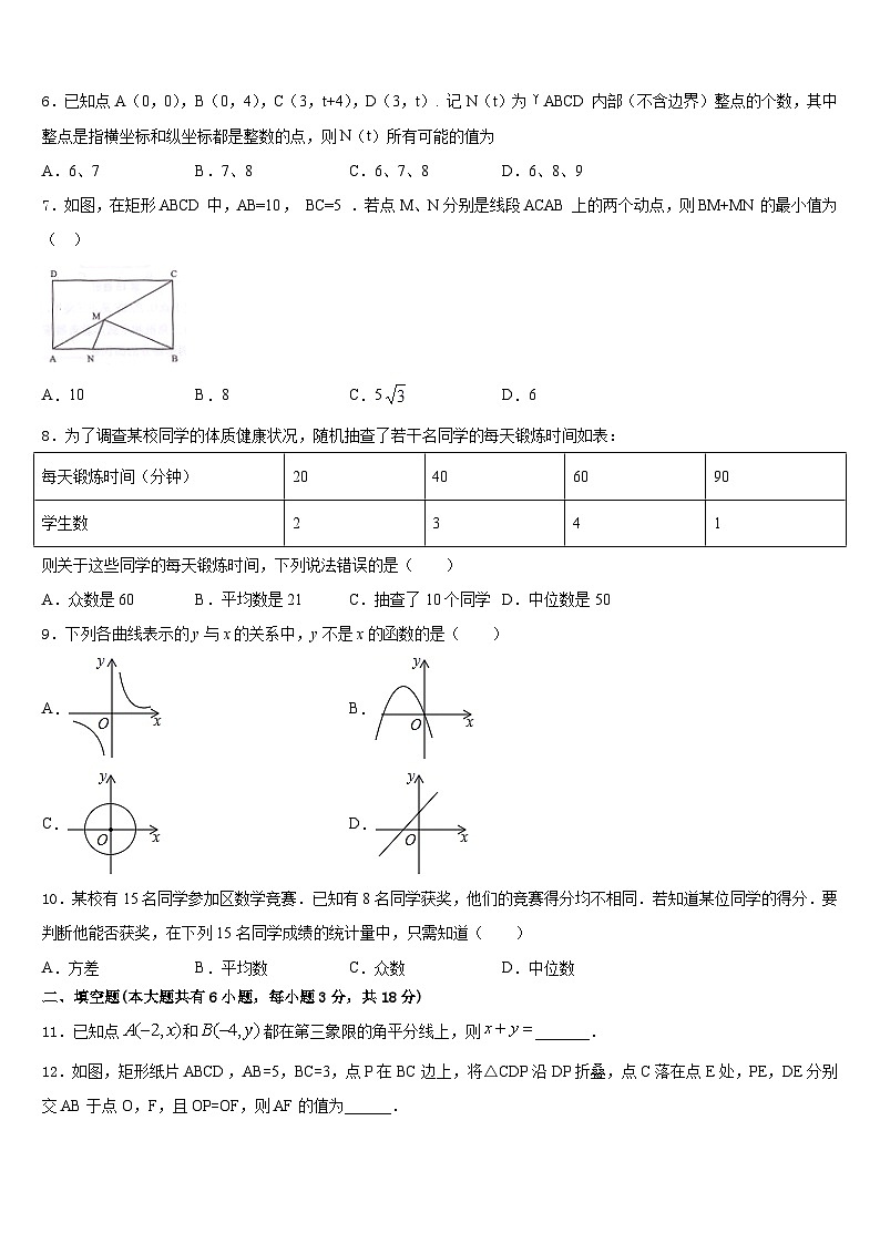 2022-2023学年福建省莆田市城厢区砺成中学七下数学期末监测试题含答案02