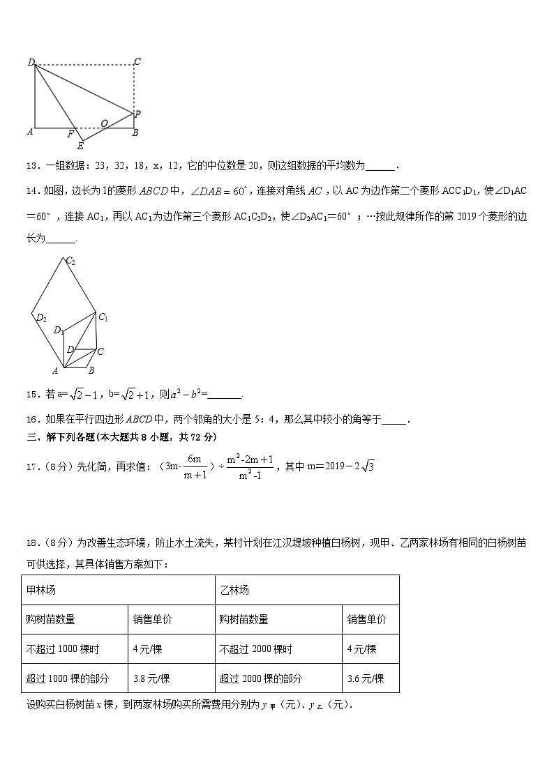 2022-2023学年福建省莆田市城厢区砺成中学七下数学期末监测试题含答案03