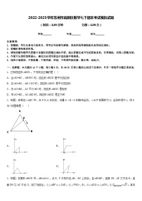 2022-2023学年苏州市高新区数学七下期末考试模拟试题含答案