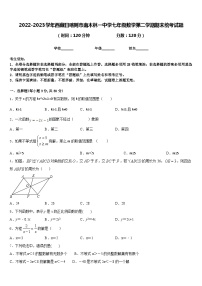 2022-2023学年西藏日喀则市南木林一中学七年级数学第二学期期末统考试题含答案