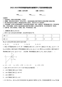 2022-2023学年贵州省黔南州长顺县数学七下期末调研模拟试题含答案