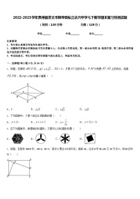 2022-2023学年贵州省遵义市桐梓县私立达兴中学七下数学期末复习检测试题含答案