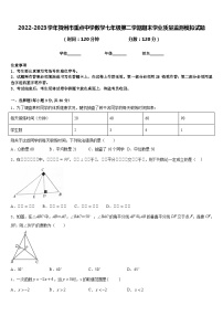 2022-2023学年贺州市重点中学数学七年级第二学期期末学业质量监测模拟试题含答案