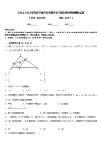 2022-2023学年辽宁省丹东市数学七下期末达标检测模拟试题含答案