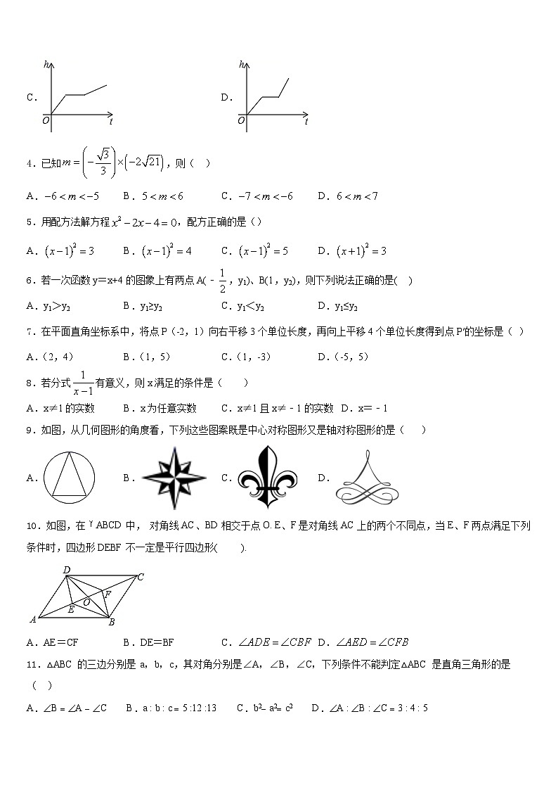 2022-2023学年重庆市大渡口区七年级数学第二学期期末达标检测模拟试题含答案02