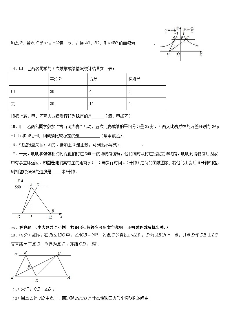 2022-2023学年重庆市荣昌区盘龙镇初级中学数学七年级第二学期期末检测试题含答案03