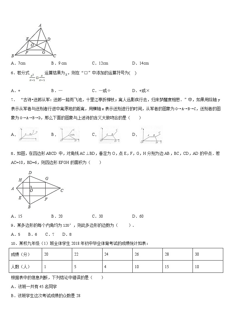 2022-2023学年重庆市双福育才中学七年级数学第二学期期末考试模拟试题含答案02