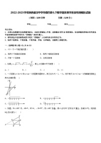 2022-2023学年陕西省汉中学市镇巴县七下数学期末教学质量检测模拟试题含答案