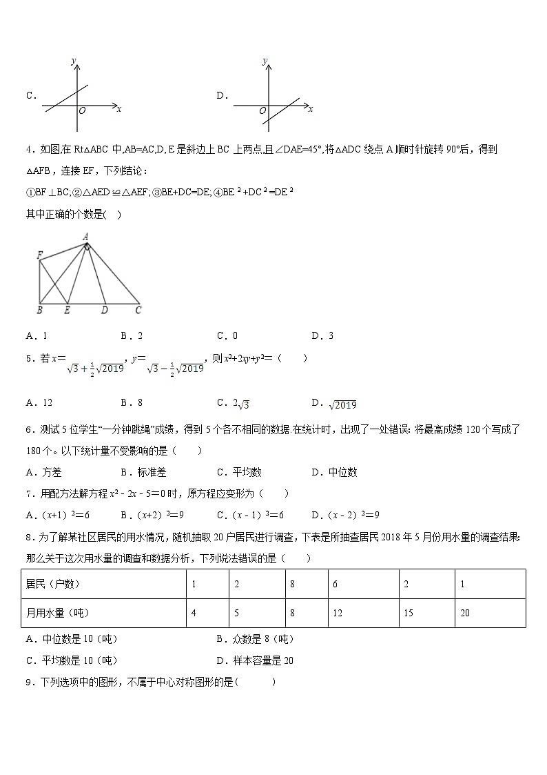 2022-2023学年陕西省咸阳市七下数学期末质量跟踪监视模拟试题含答案02