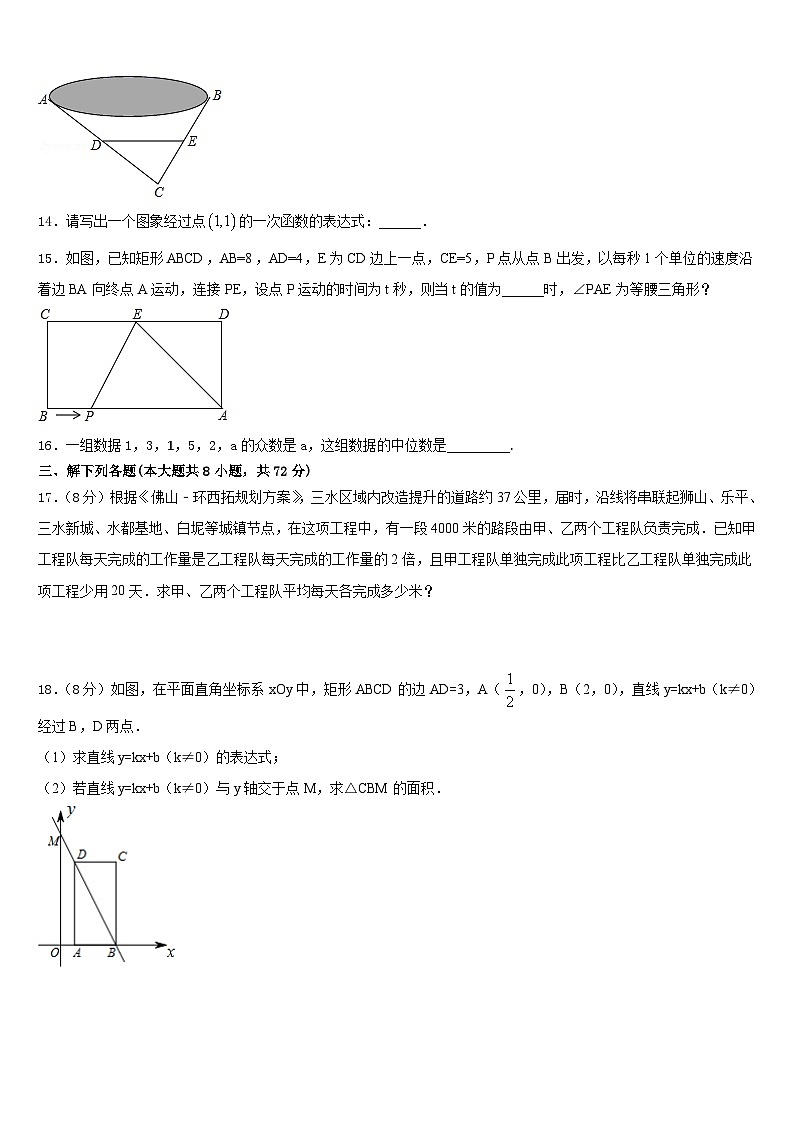 2022-2023学年陕西省榆林市榆阳区中学孚教育培训学校七年级数学第二学期期末检测试题含答案第3页
