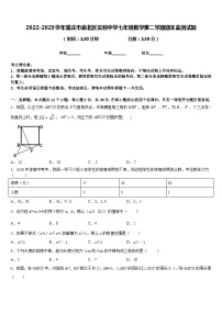 2022-2023学年重庆市渝北区实验中学七年级数学第二学期期末监测试题含答案