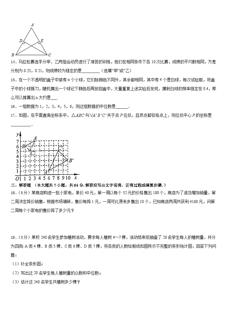 2022-2023学年黑龙江佳木斯市建三江农垦管理局15学校七下数学期末质量跟踪监视试题含答案03